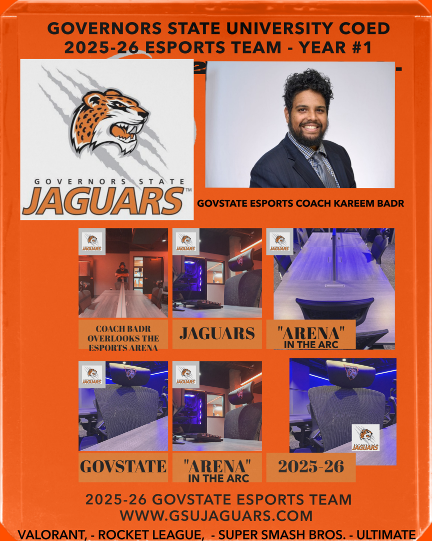 Jaguars Esports Coed Program Set For 2025-26 - New ESports "Arena" In the ARC - Ready For Opener - First-Ever Competition September 10, 7 PM