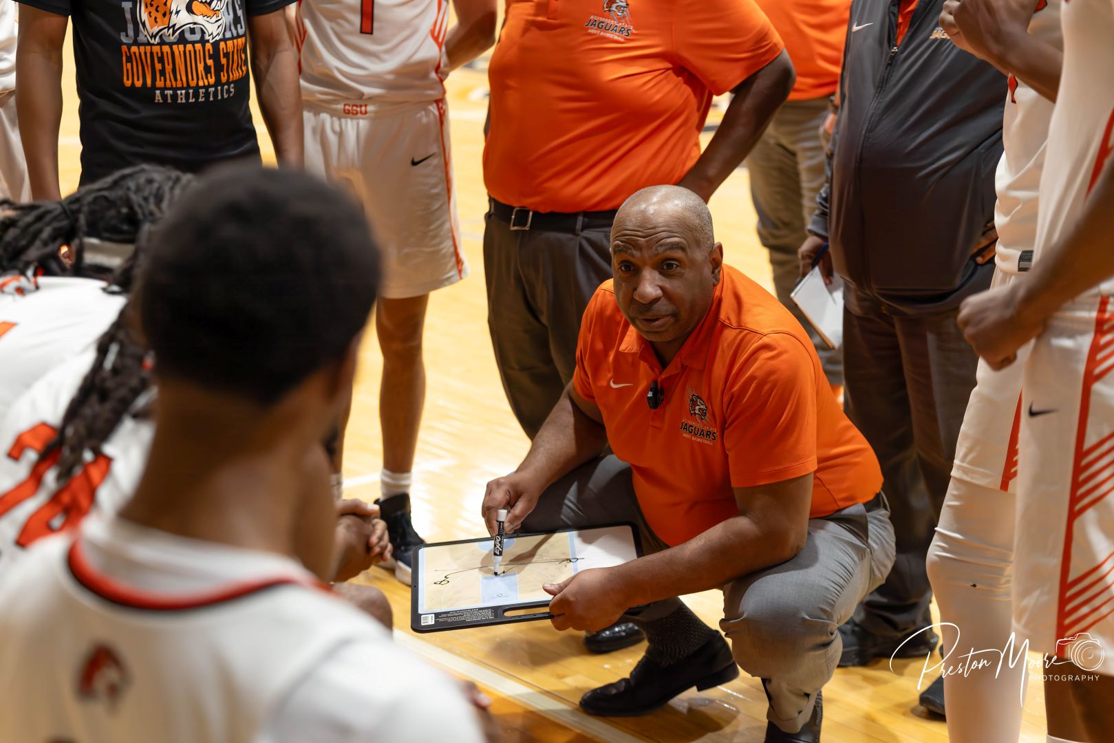 GovState Head Coach Tony Bates was named CCAC Coach of the Year in 2025-26 leading the Jaguars to a 22-9 regular season championship and a bid to the NAIA Nationals.