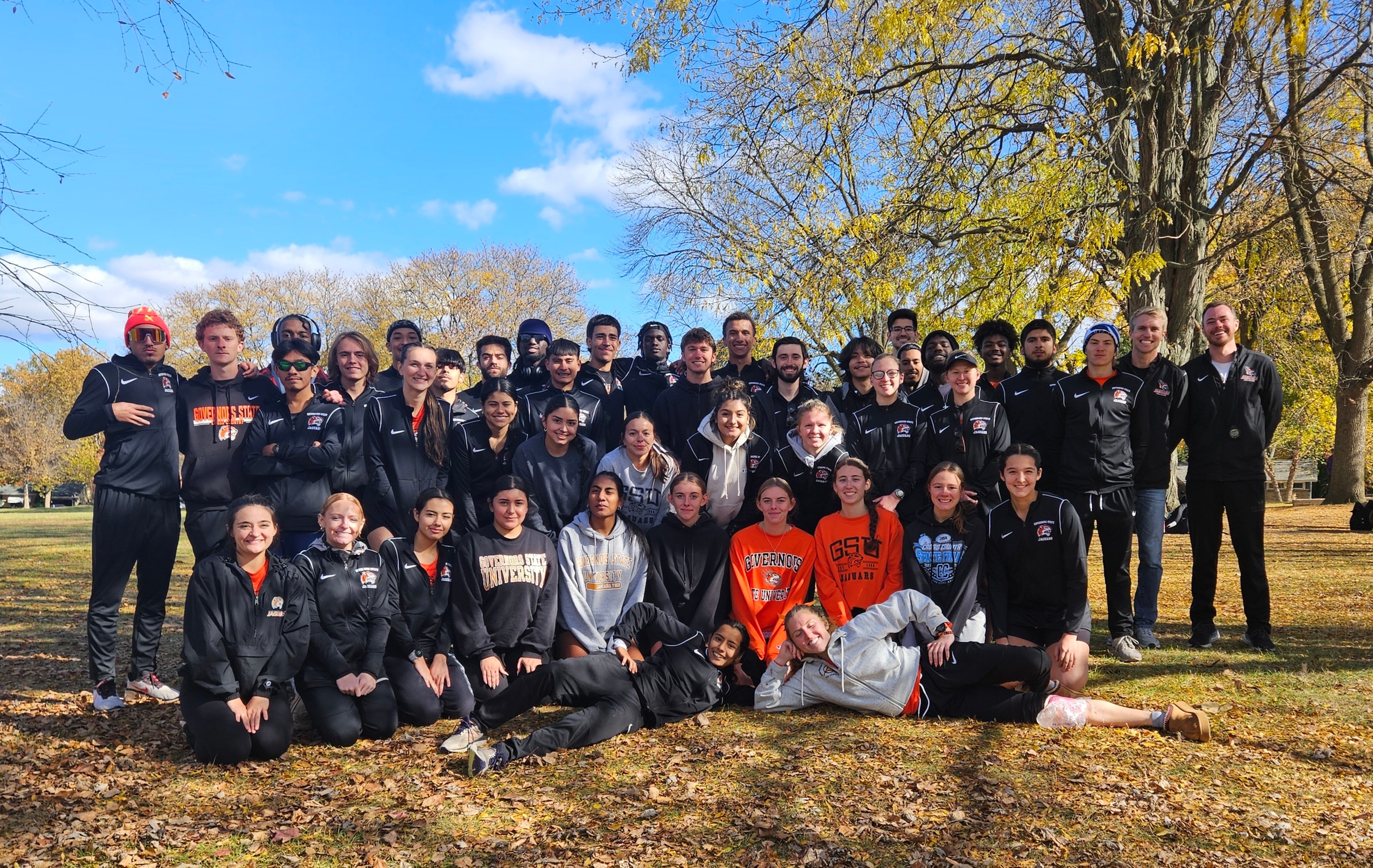 GSU Men's and Women's 2024 Cross Country Teams pictured this Fall during the 2024 season.