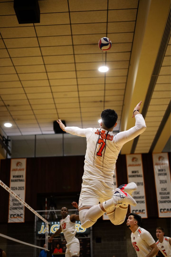 (7) Daniel Lopez is among the top kill leaders in the CCAC Conference in 2026. GovState men's volleyball with two home matches this week - Tuesday and Thursday, 7 PM in the ARC.