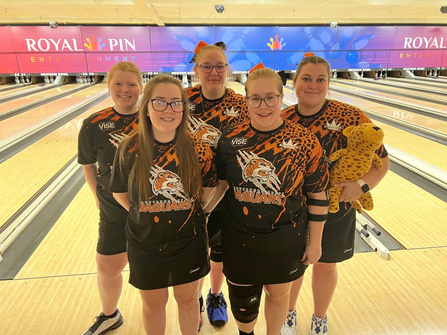 GSU Women's Bowling Team pictured in Indianapolis at the Western Open, Oct 14-15.