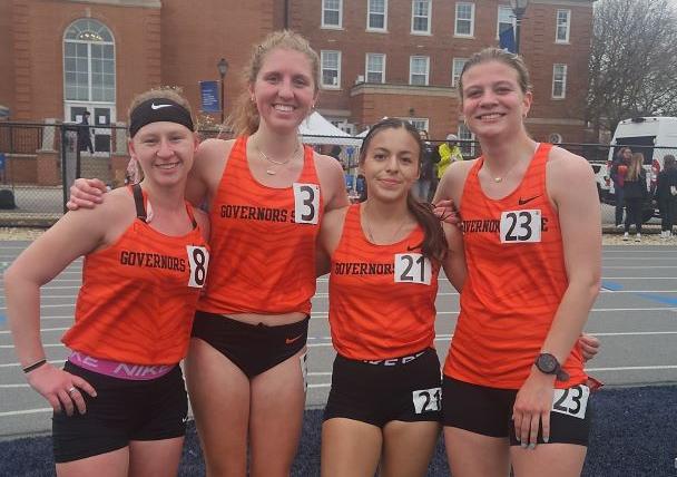(L-R) - Morgan Pieczynski, Avery Kittl, Yahaira Rodriguez, and Sophie Hummitsch pictured at the Chicagoland meet last weekend.