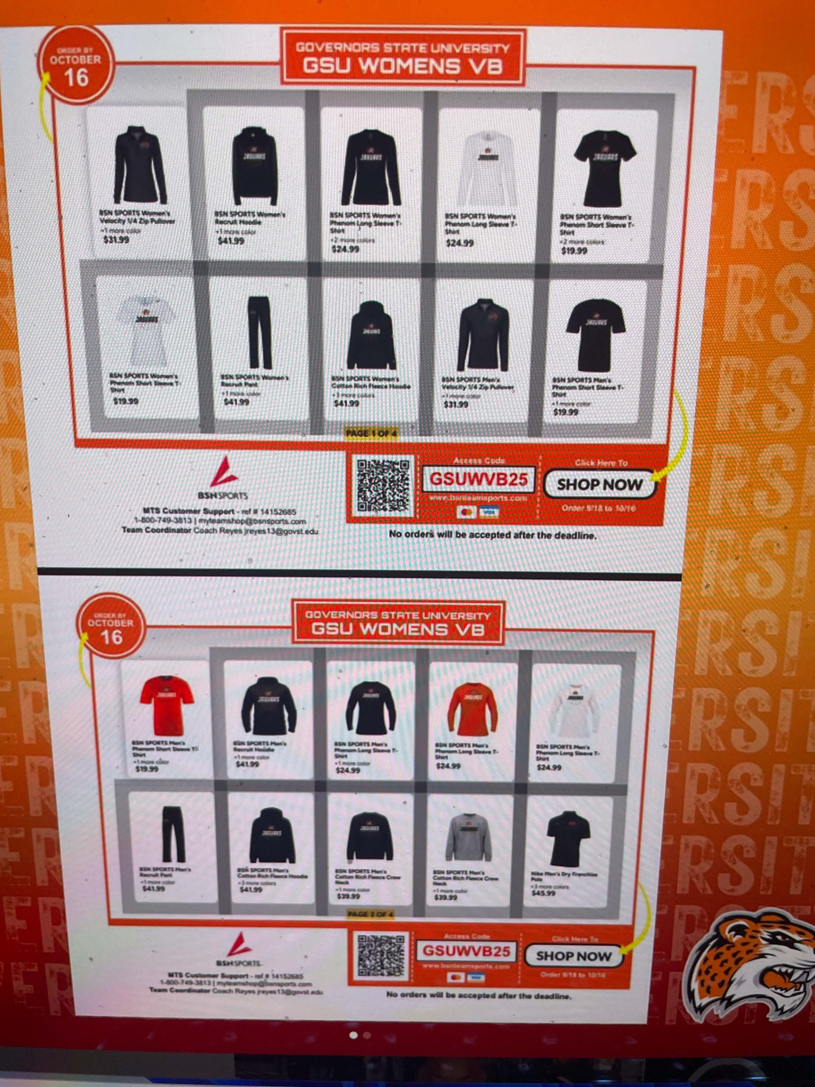 GovState Women's Volleyball Shop Is Ready!  Support Jaguars Women's Volleyball